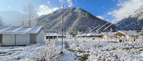 Vista frontal de la propiedad