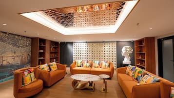 Sitteområde i lobbyen