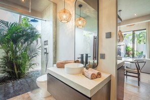 Bathroom - Serene Villas Bingin, Uluwatu by Blacksand (Pecatu)