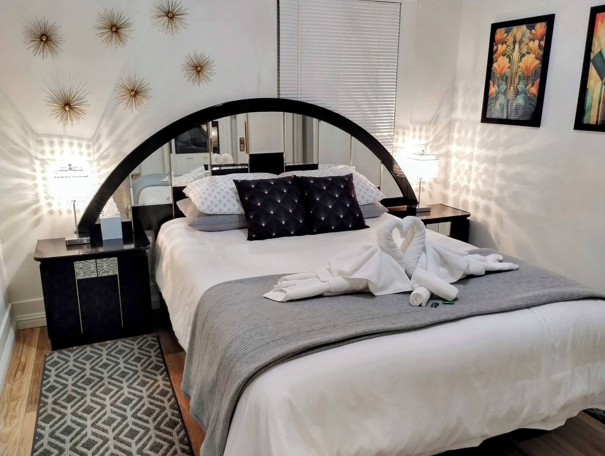 1 chambre, fer et planche à repasser, accès à Internet, literie fournie