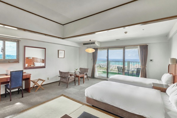 Kamar Twin Comfort, balkon, pemandangan kota | Meja kerja, Wi-Fi gratis, dan seprai linen