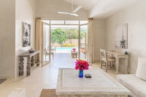 Deluxe Villa, Patio, Pool View | Living area - Saffron Villas (Diani Beach)