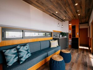 Quadruple Room, Balcony, Ocean View (S01) | Living area