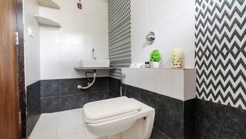 Douche, serviettes fournies