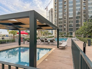 Pool - FIRST CLASS | 2BR | Elite Golf & Greenery Views (Dubai Hills)