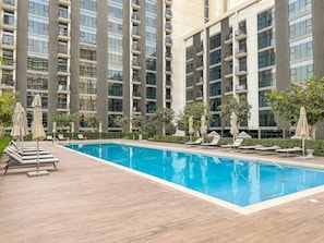 Pool - FIRST CLASS | 2BR | Elite Golf & Greenery Views (Dubai Hills)