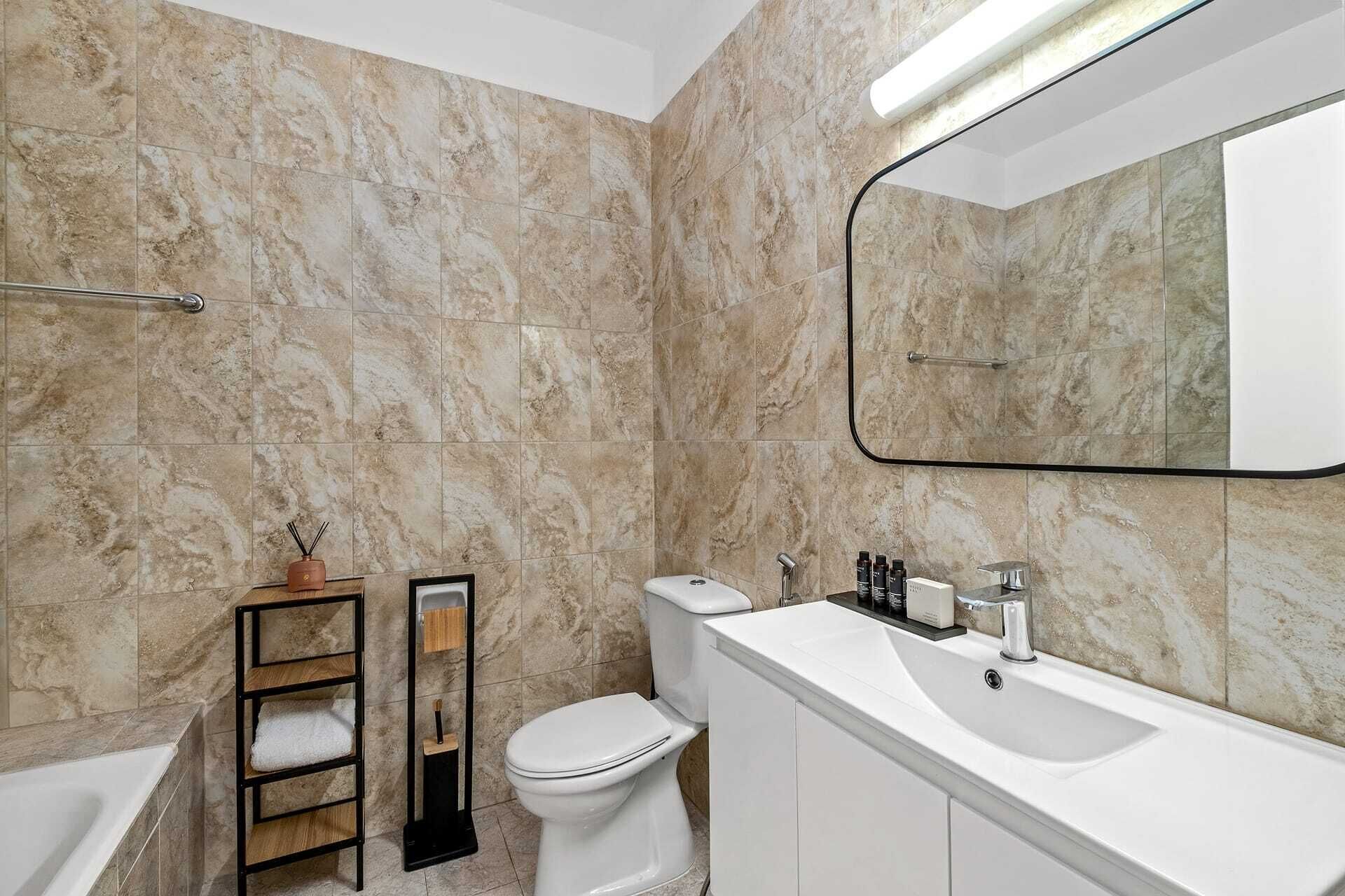 Hair dryer, towels