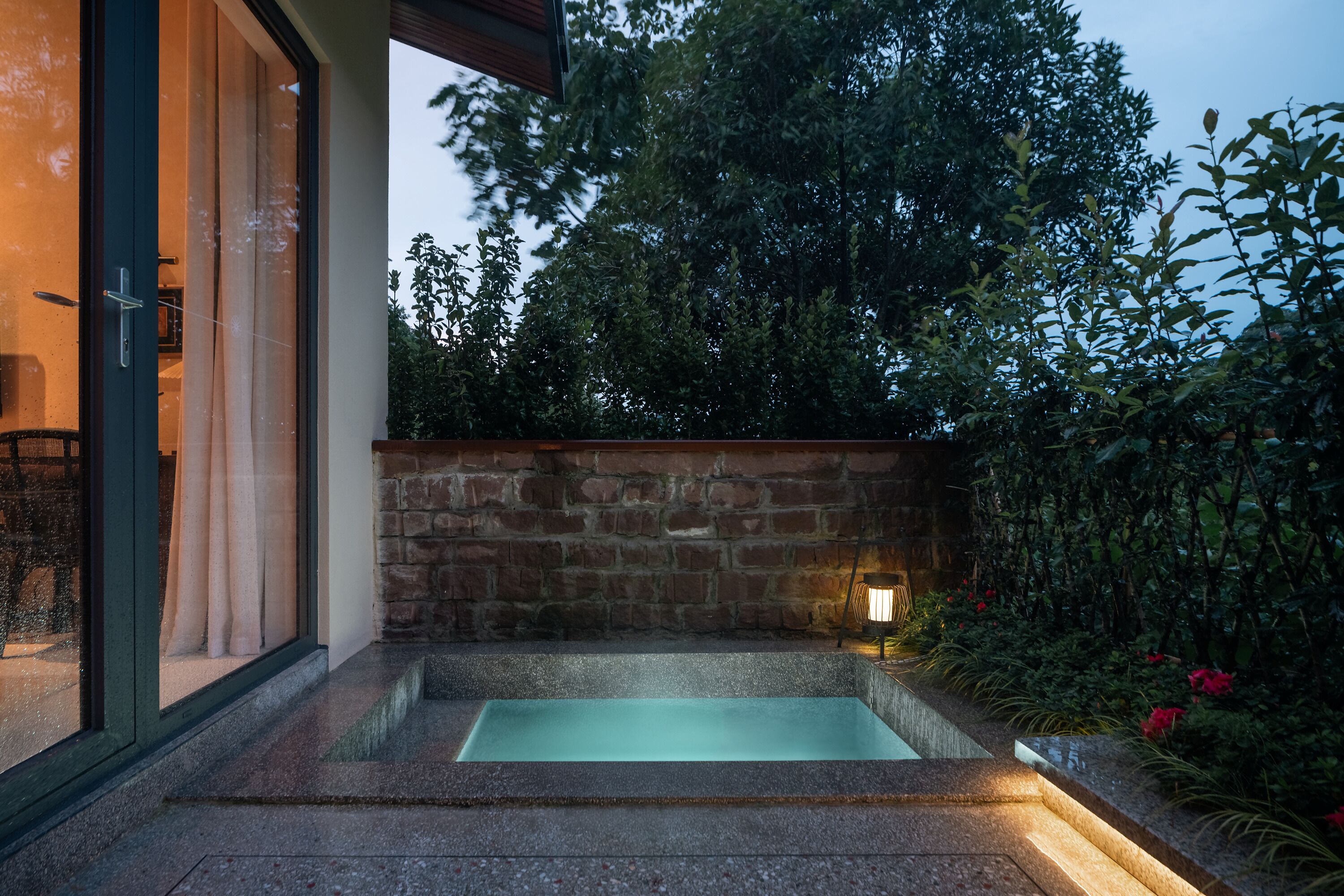 Chambre supérieure double, patio, vue sur la colline | Vue de la chambre