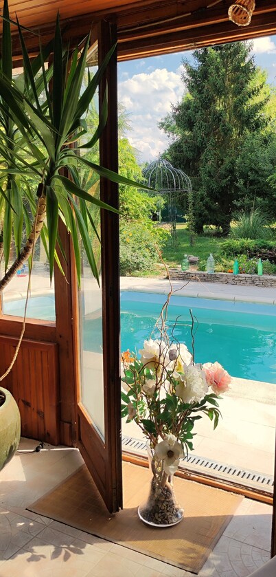 Normandie - Quiet house 1h30 from Paris with private pool