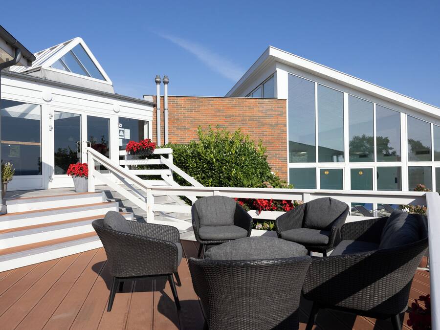 Façana frontal de l'allotjament