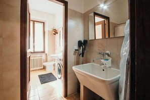Shower, hair dryer, towels, shampoo - Ortensia - Lakeside srl L&B (Meina)