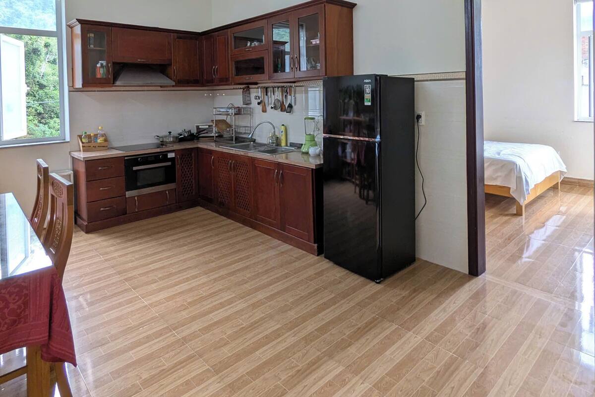 Appartement, balcon, vue plage