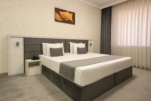 In-room safe, desk, laptop workspace, blackout drapes - Porto Bello Hotel  (Tashkent)