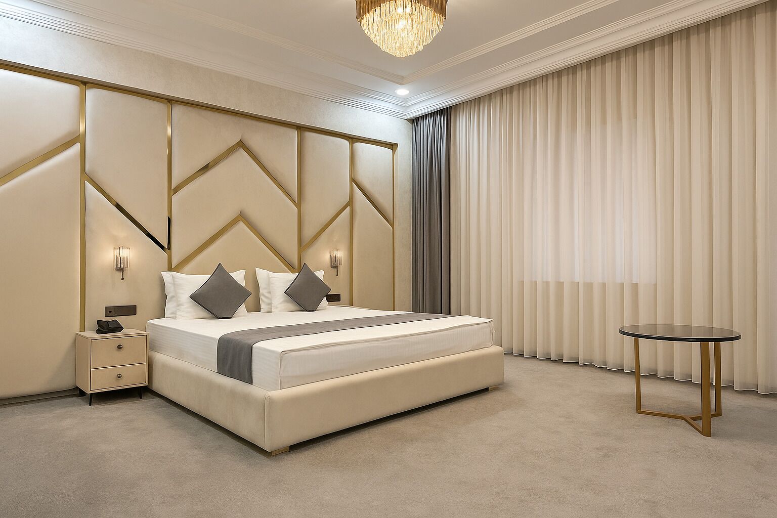 Luxury Suite, City View | In-room safe, desk, laptop workspace, blackout curtains