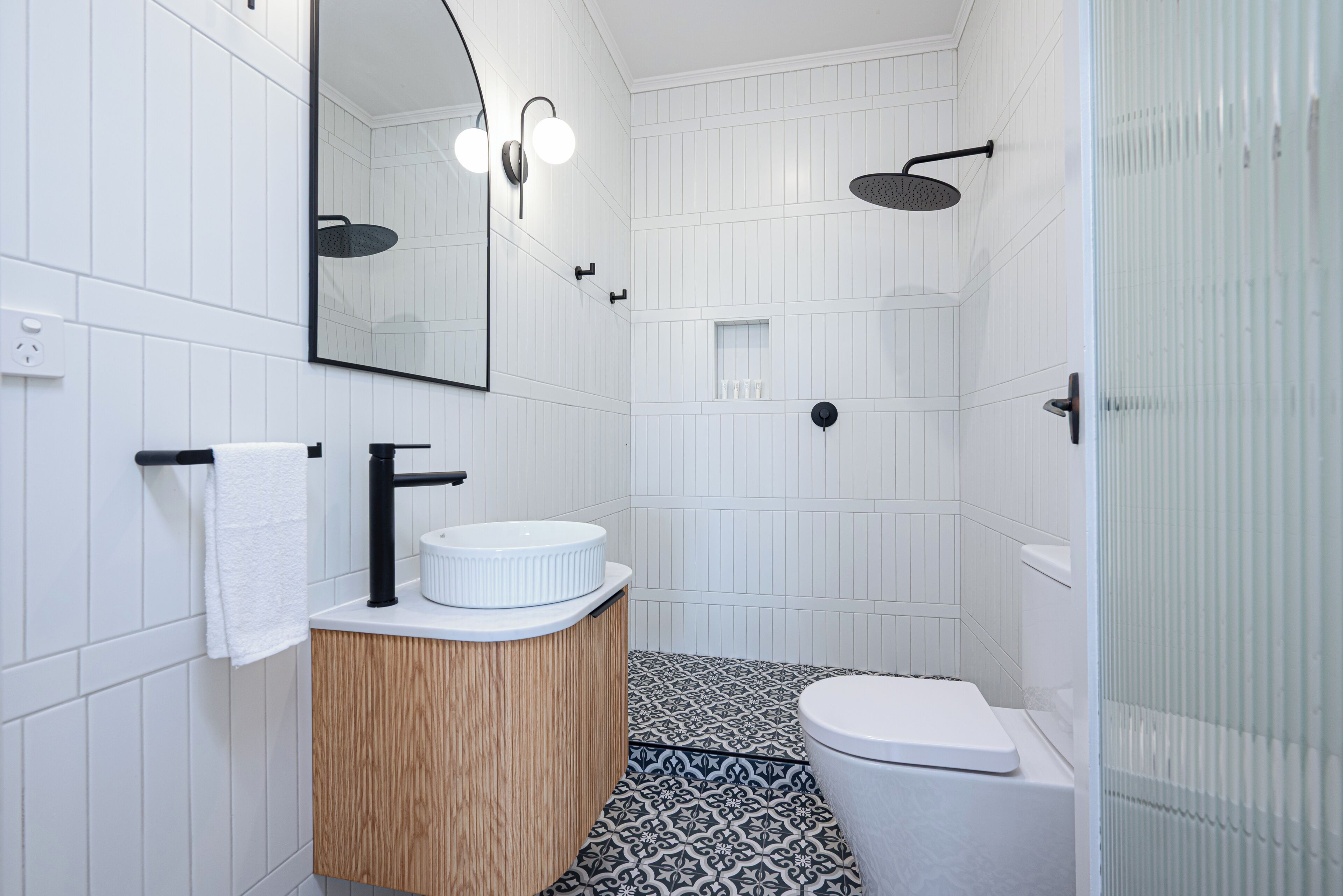 Deluxe apartman, kilátással az óceánra | Fürdőszoba