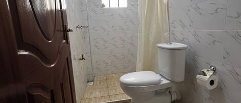 Towels, soap, toilet paper