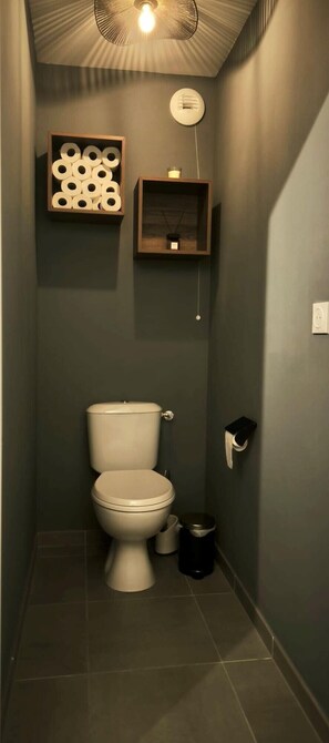 Sèche-cheveux, papier toilette