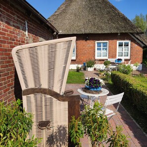 屋外ダイニングエリア