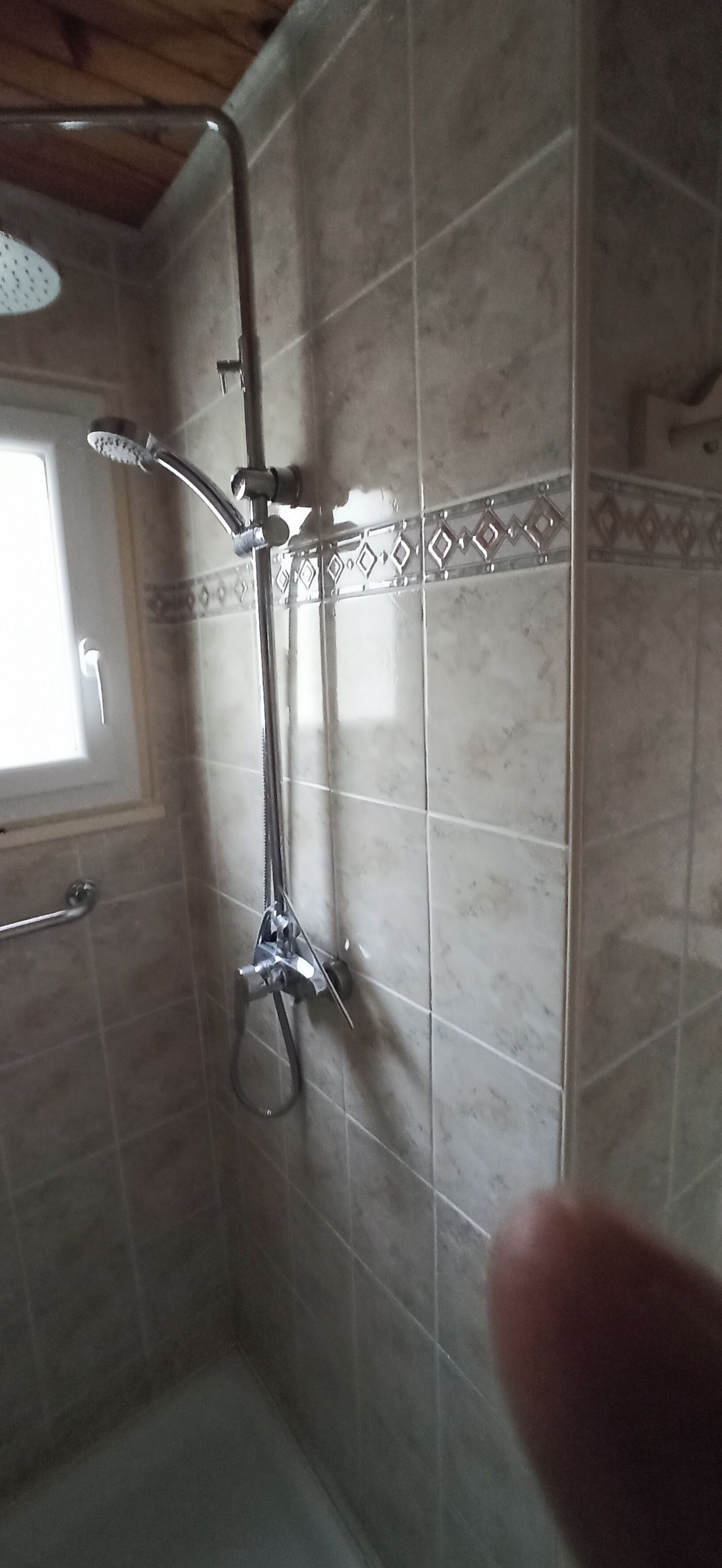 Shower, hair dryer