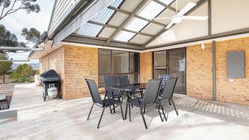 Premium Villa, Patio, Hill View | Outdoor dining