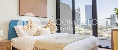 Apartment, Balkon, Stadtblick