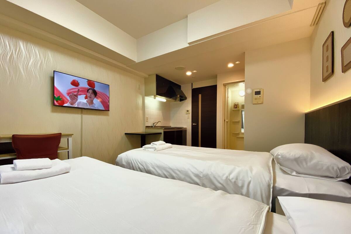 컴포트 트윈룸, 발코니, 시내 전망