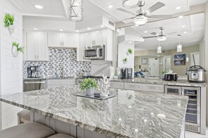 Fridge, microwave, oven, stovetop - Gulf-Front Luxury | Surfside 11th Floor | #1109 | 2B/2Ba (Miramar Beach)