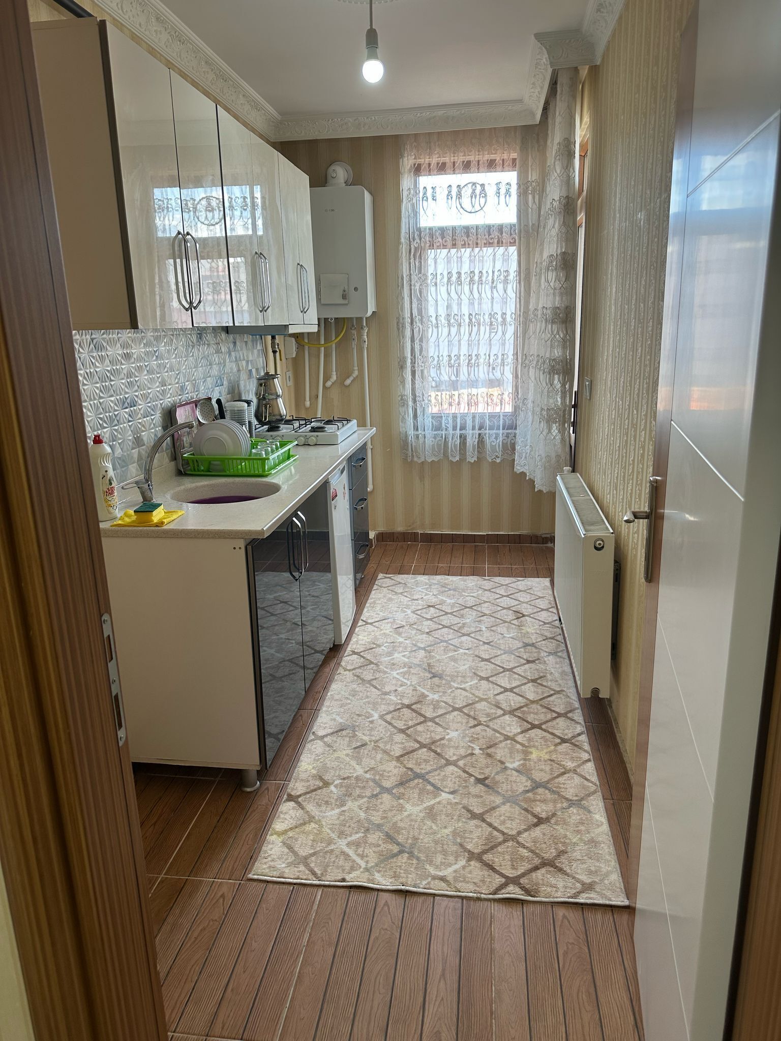 Leilighet – classic, balkong, byutsikt | Eget kjøkken