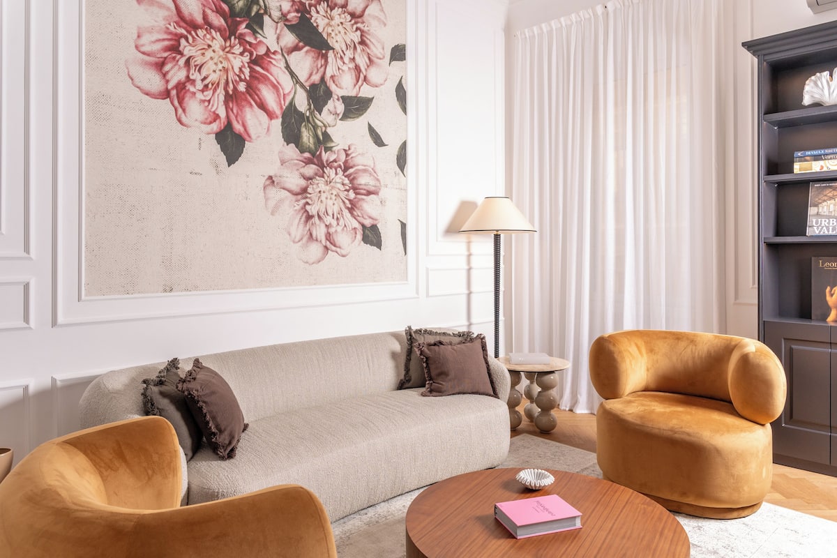 ラグジュアリー アパートメント シティビュー | リビング エリア