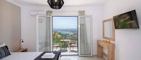 Chambre double ou avec lits jumeaux, vue sur la mer