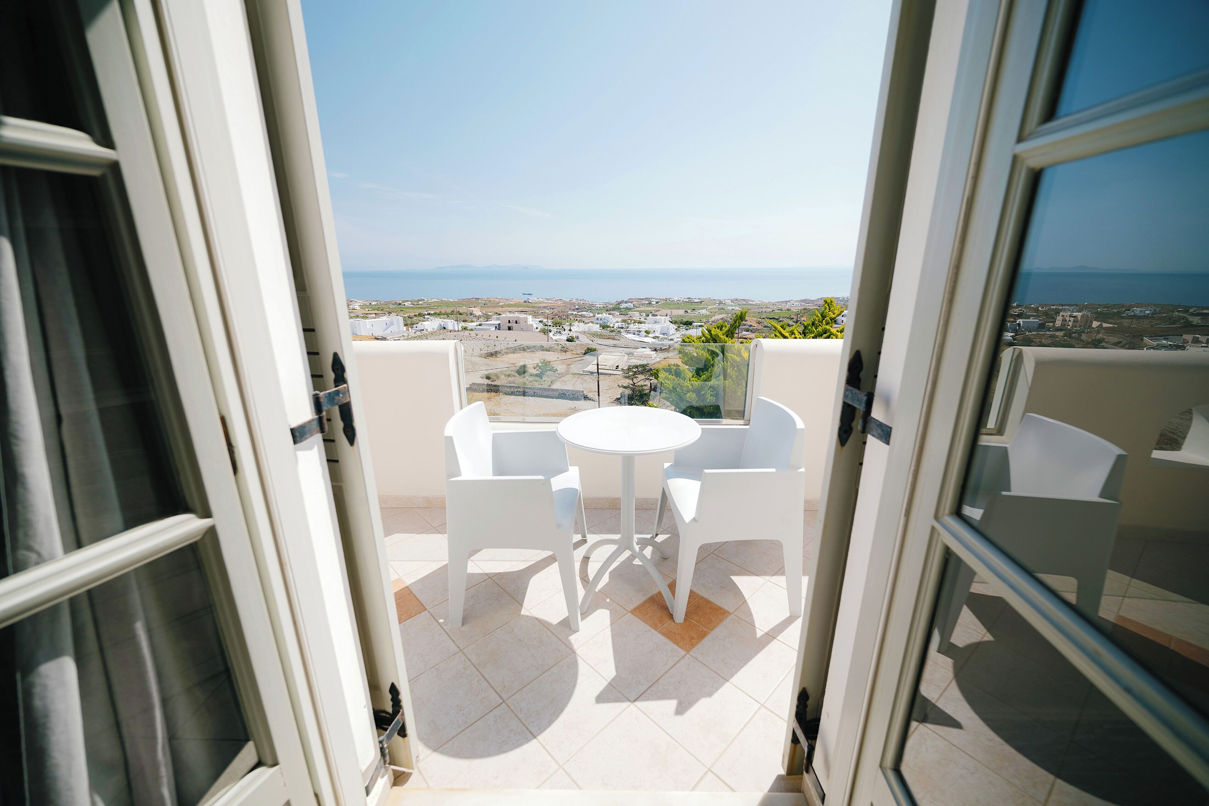 Kamar Double Superior, balkon, pemandangan laut | Teras/patio
