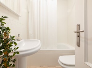 Haartrockner, Bidet, Handtücher, Seife