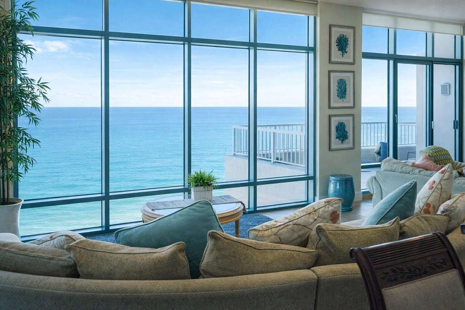 Apartment, Multiple Beds, Balcony, Ocean View (Sapphire 2901) | Living area