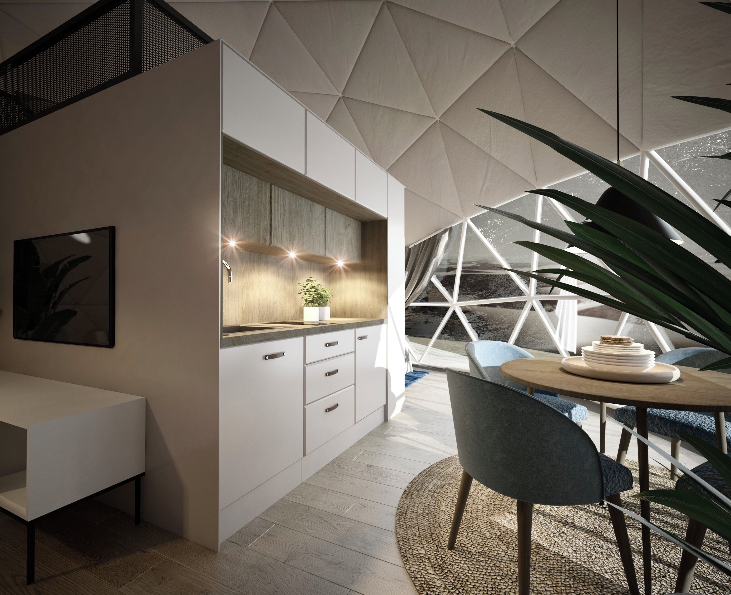 Tent, Private Bathroom, Mountain View | Dining