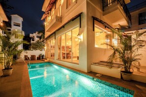 Outdoor pool - Staymaster White Castle-4BHK (Vagator)