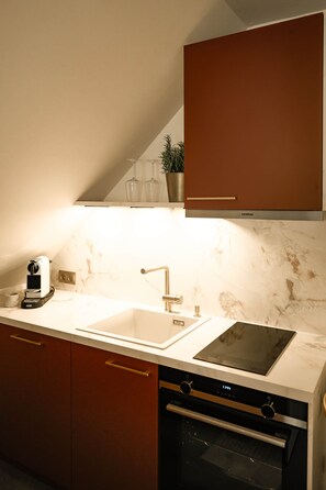 Private kitchen - Three - Cozy Apartment (Spalt)