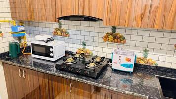 Superior Studio, Patio | Private kitchen