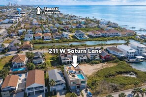 Exterior - Sunset Bay Views - Private 3 Levels - Rooftop Patio (South Padre Island)