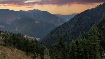 Vue depuis lâhĂ©bergement