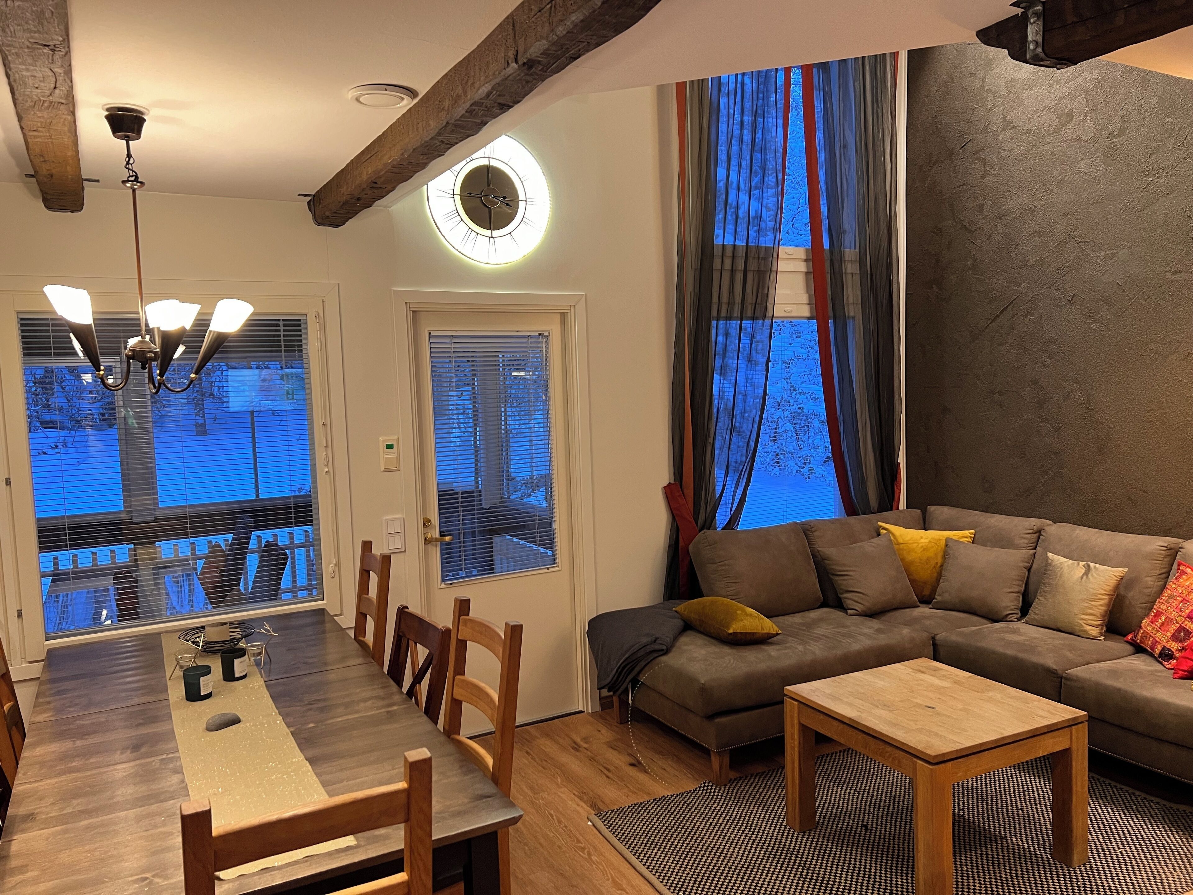 Deluxe appartement, uitzicht op park | Woonruimte