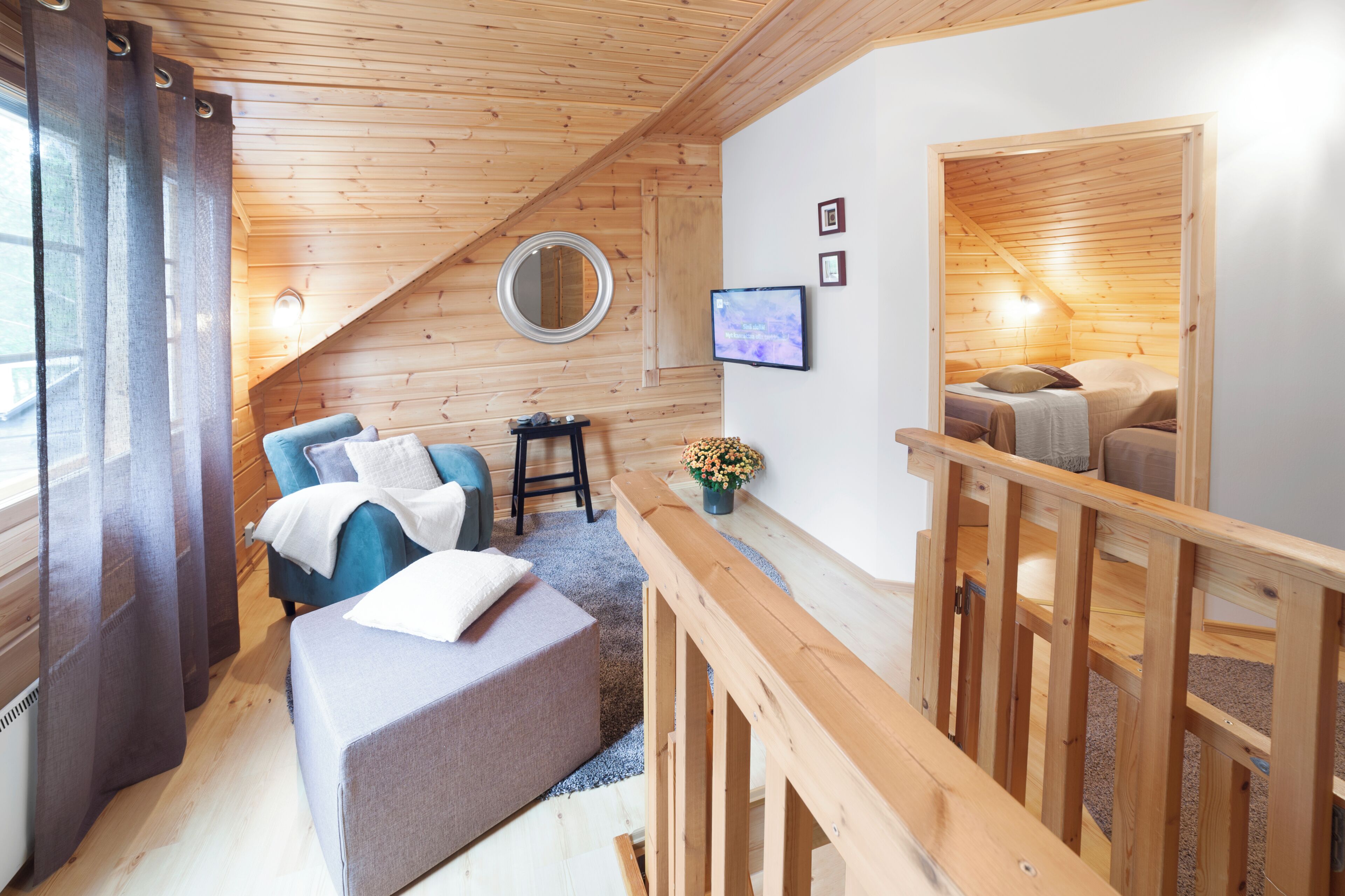 Appartement, 3 chambres, sauna (Kreivi) | Literie de qualité, lit avec matelas Tempur-Pedic