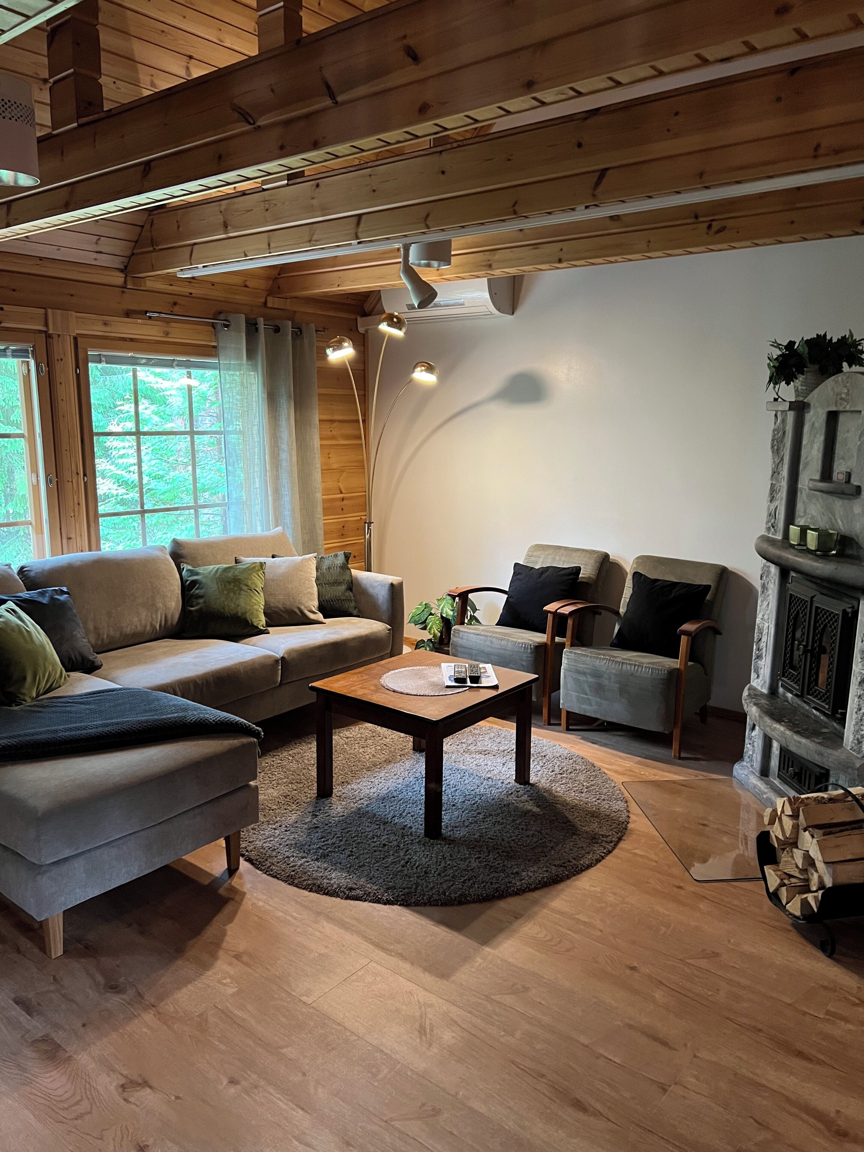 Apartamento, 3 habitaciones, sauna (Herttuatar) | Zona de estar