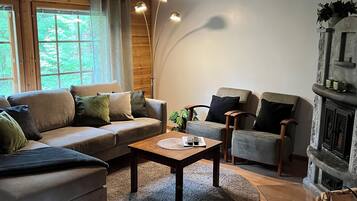 Apartamento, 3 habitaciones, sauna (Herttuatar) | Zona de estar