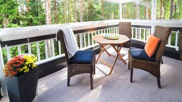 Apartamento, 3 habitaciones, sauna (Kreivi) | Terraza o patio