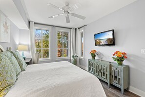 2 bedrooms, iron/ironing board, free WiFi, bed sheets - 2BR Condo at Baytowne! Walk to Wharf, GOLF CART, Tropical Pool & Hot Tub. (Miramar Beach)