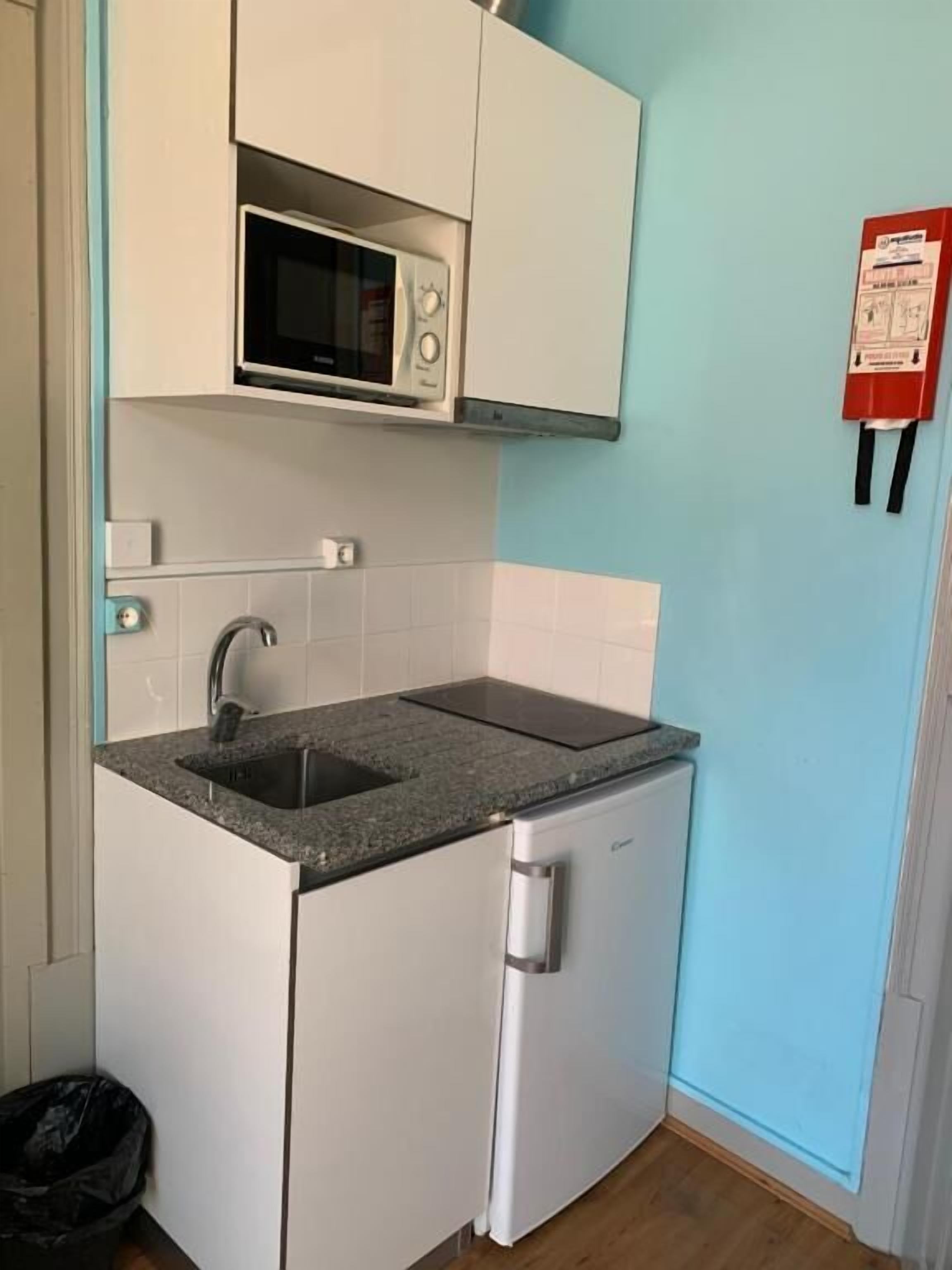 Studio Familial, balcon | Cuisine privée