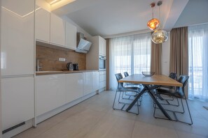 Superior Apartment, 2 Bedrooms, Terrace, Pool View | Living area | 100-cm Smart TV with satellite channels - Luxury Aparthotel Zadar (Zadar)