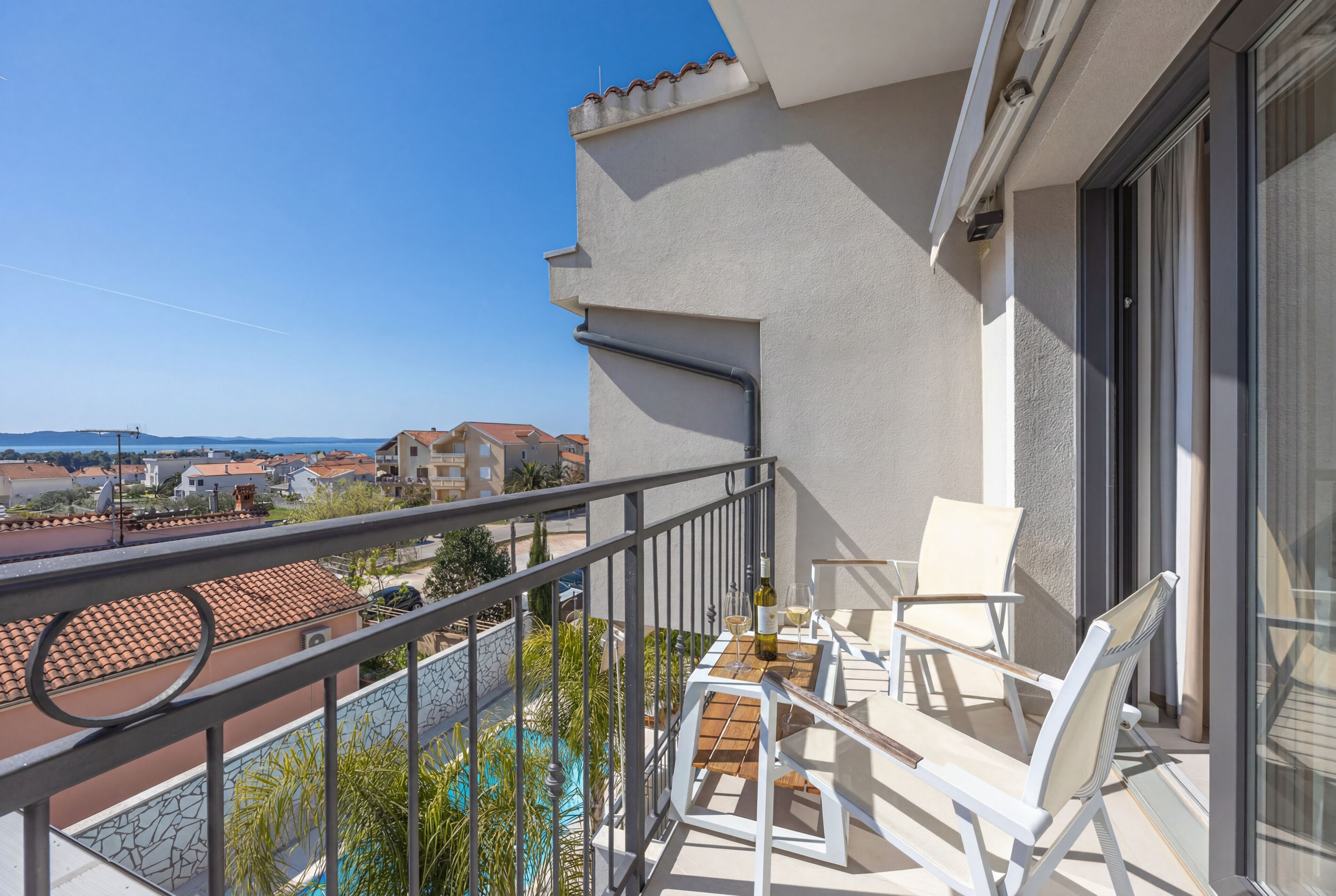 Appartement Supérieur, 1 chambre, terrasse, vue piscine | Vue sur la plage/l’océan