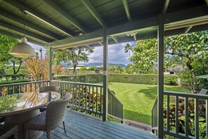 Outdoor dining - Palaka Cottage, A Timeless Hanalei Stay TVNC#1091 (Hanalei)