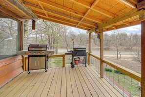 House (2 Bedrooms) | Interior - Private Beach & Fishing Pond! Eufaula Family Cabin (Eufaula)